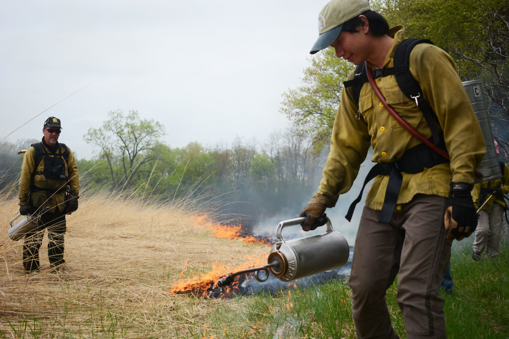 International Crane Foundation burn